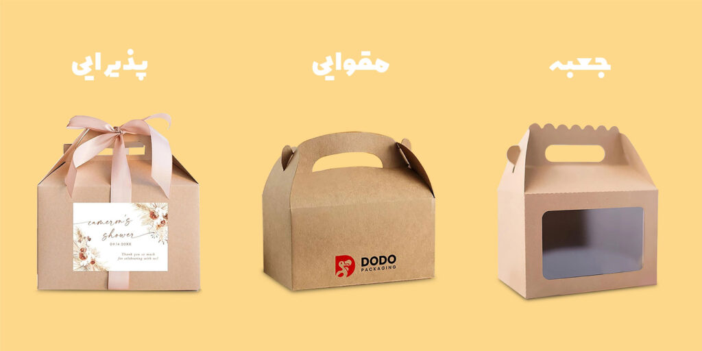 جعبه پذیرایی مقوایی